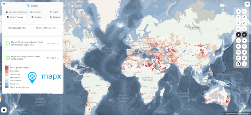 MapX platform (placeholder)